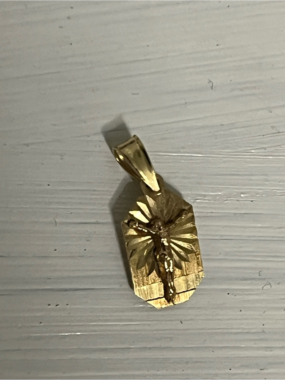 Gold-tone Religious Cross Pendant 14k gold